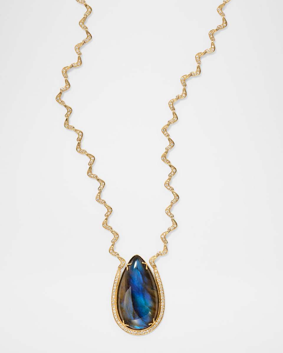 Victoria Labradorite Pendant Necklac